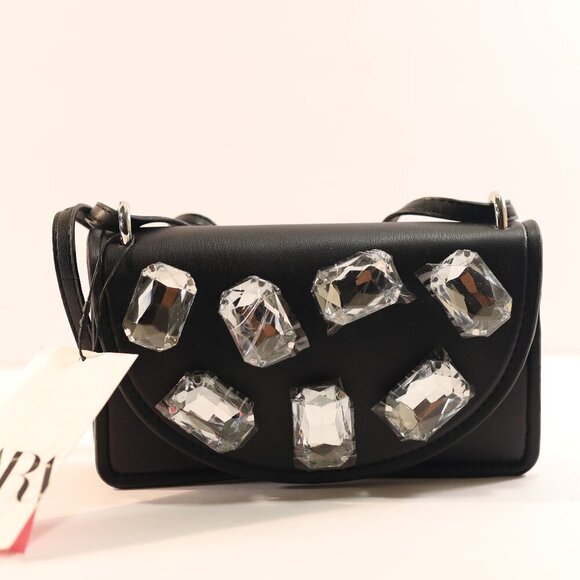 ZARA BLOGGERS FAV JEWEL CROSSBODY BAG - Picture 1 of 5